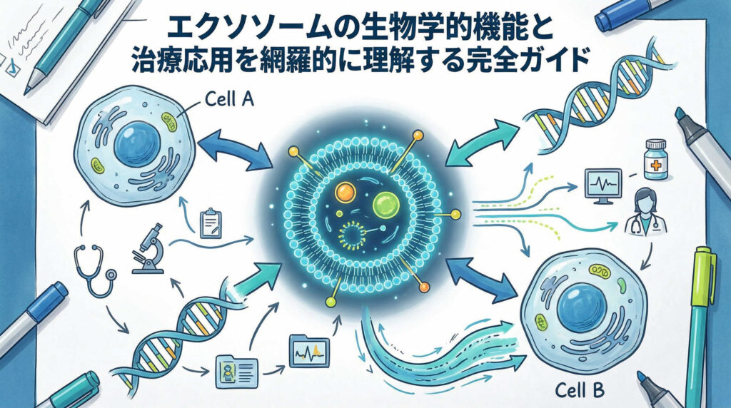 エクソソームの生物学的機能と治療応用を網羅的に理解する完全ガイド